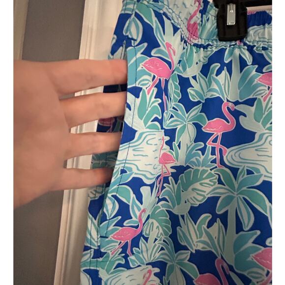 MEMBER'S MARK NWT $30 Men's Resort Swim Trunks Flamingo Size L - Picture 4 of 7